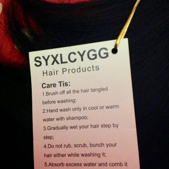 **NEW NEVER WORN** Short Straight Bob Synthetic Wig Black - Picture 10 of 10